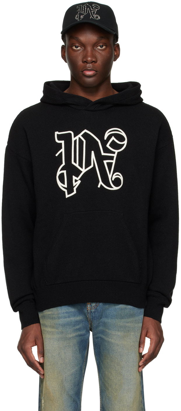 Mikina Palm Angels Embroidered Hoodie Čierna | PMHU006R24KNI0011003, 0