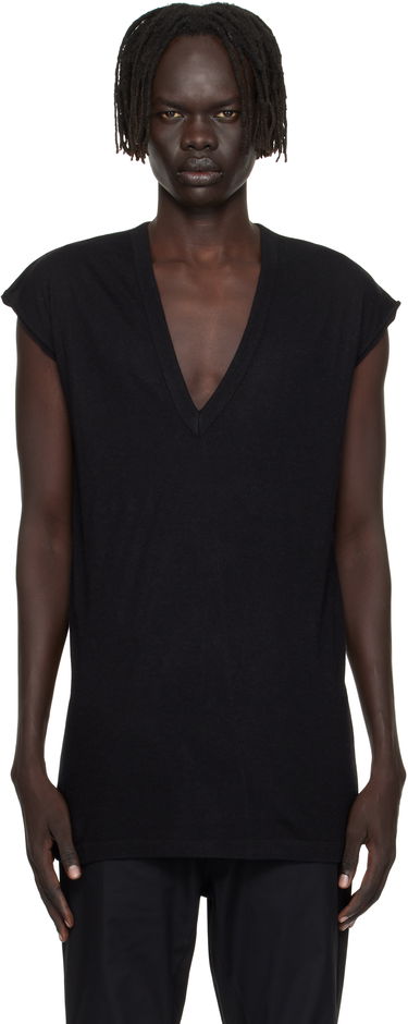 Tričko Rick Owens Rick Owens Concordians Deep V-Neck T-Shirt Čierna | RU02E1230 JR, 0