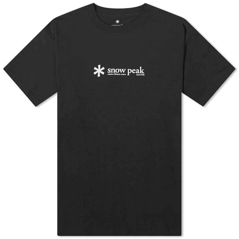 Tričko Snow Peak Logo T-Shirt Čierna | TS-24SU201-BLK