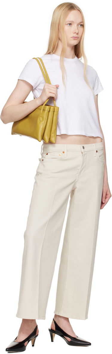 Kabelka BY FAR BY FAR Hannah Lamb Nappa Leather Shoulder Bag Žltá | MWBSB057LL028BR052PL, 3