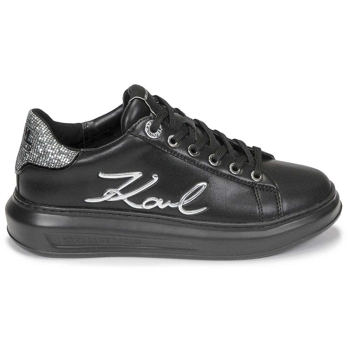 Tenisky a topánky KARL LAGERFELD KAPRI Signia Lace Lthr Čierna | KL62510A-00S, 0