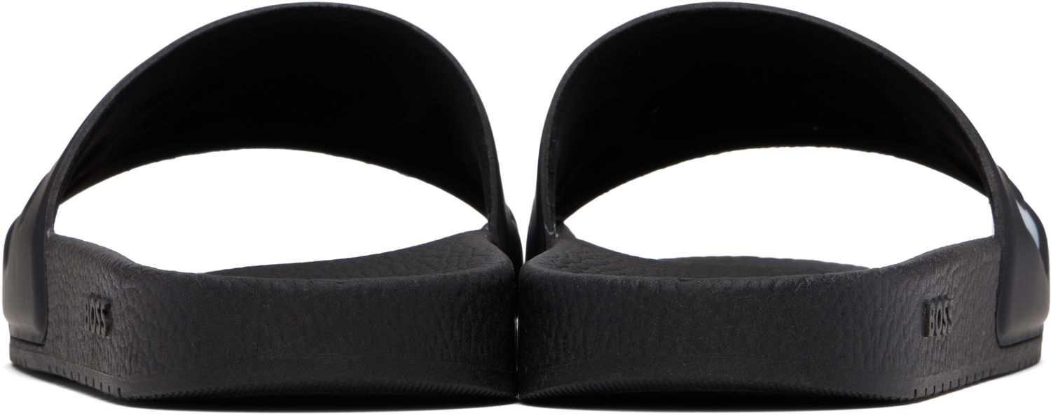 Tenisky a topánky BOSS Large Logo Detail Pool Slides Čierna | 50536835, 1