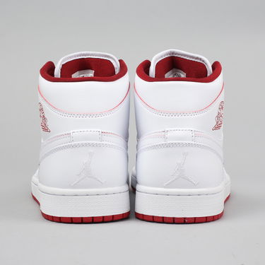 Tenisky a topánky Jordan Air Jordan 1 Retro Mid "White Gym Red" Biela | 554724-103, 3