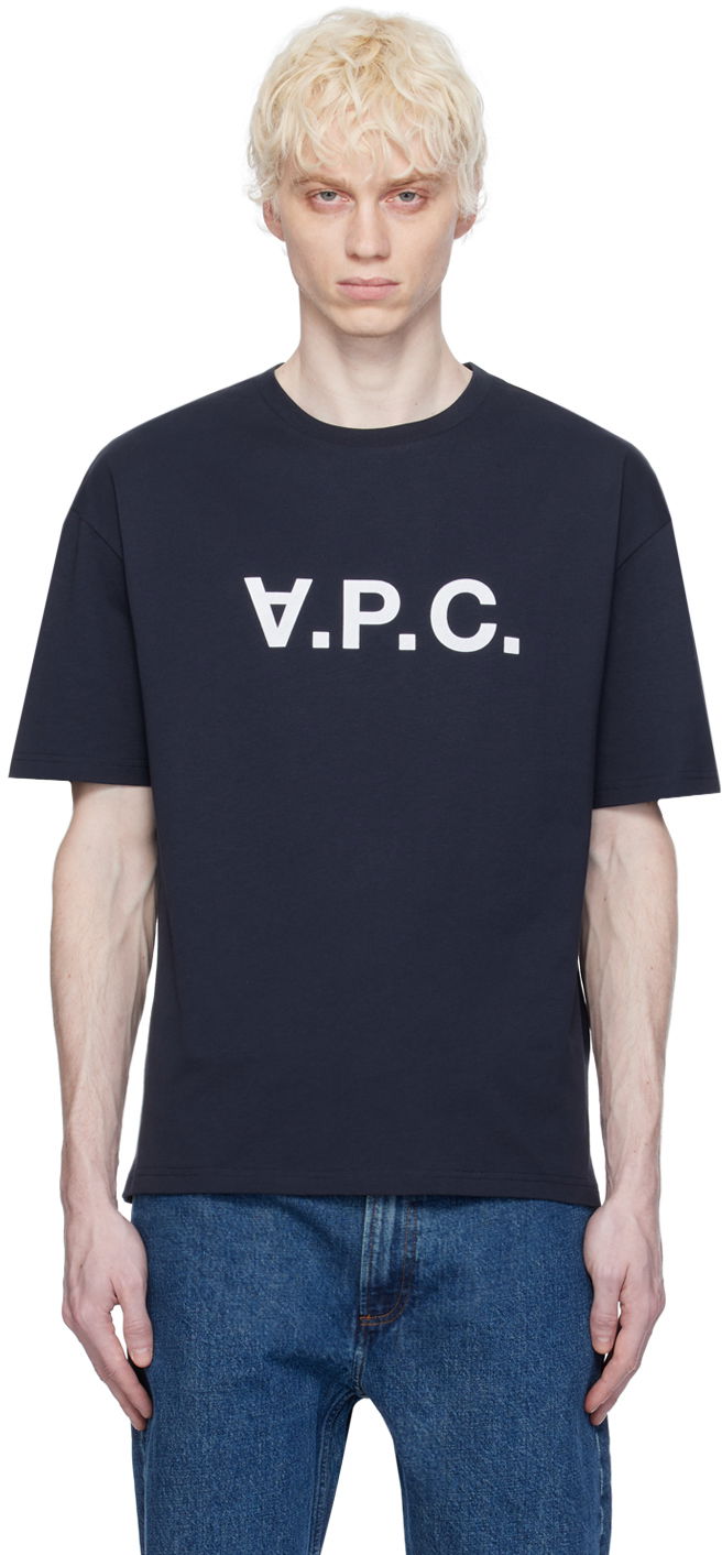 Tričko A.P.C. 'VPC' T-Shirt Navy | COFDW-H26324