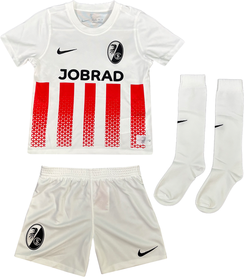 Dres Nike SC Freiburg Home Jersey Set 2025/26 Biela | 6scfcd2244-100