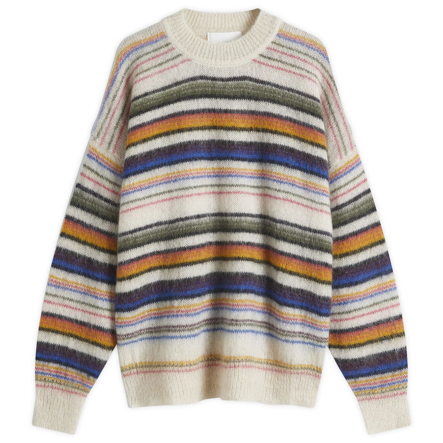 Sveter ISABEL MARANT Striped Crew Knit Biela | 25PPU0062HA-C1L09H-99MU, 0