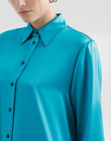 Šaty Dolce & Gabbana Dolce & Gabbana Silk Satin Caftan Dress Tyrkysová | F6DJPTFU1UUV0055, 3