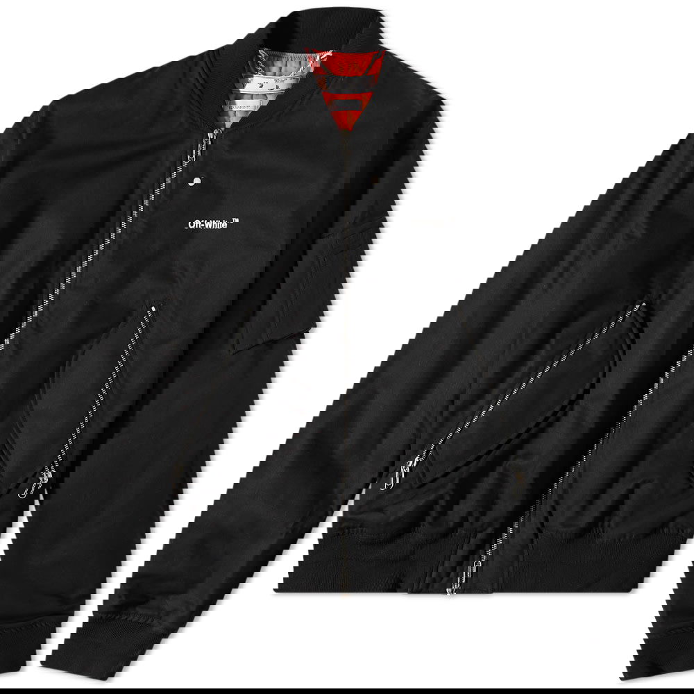 Bomber bunda Off-White Diagonal Tab Bomber Jacket Čierna | OMEH040C99FAB0011001, 0