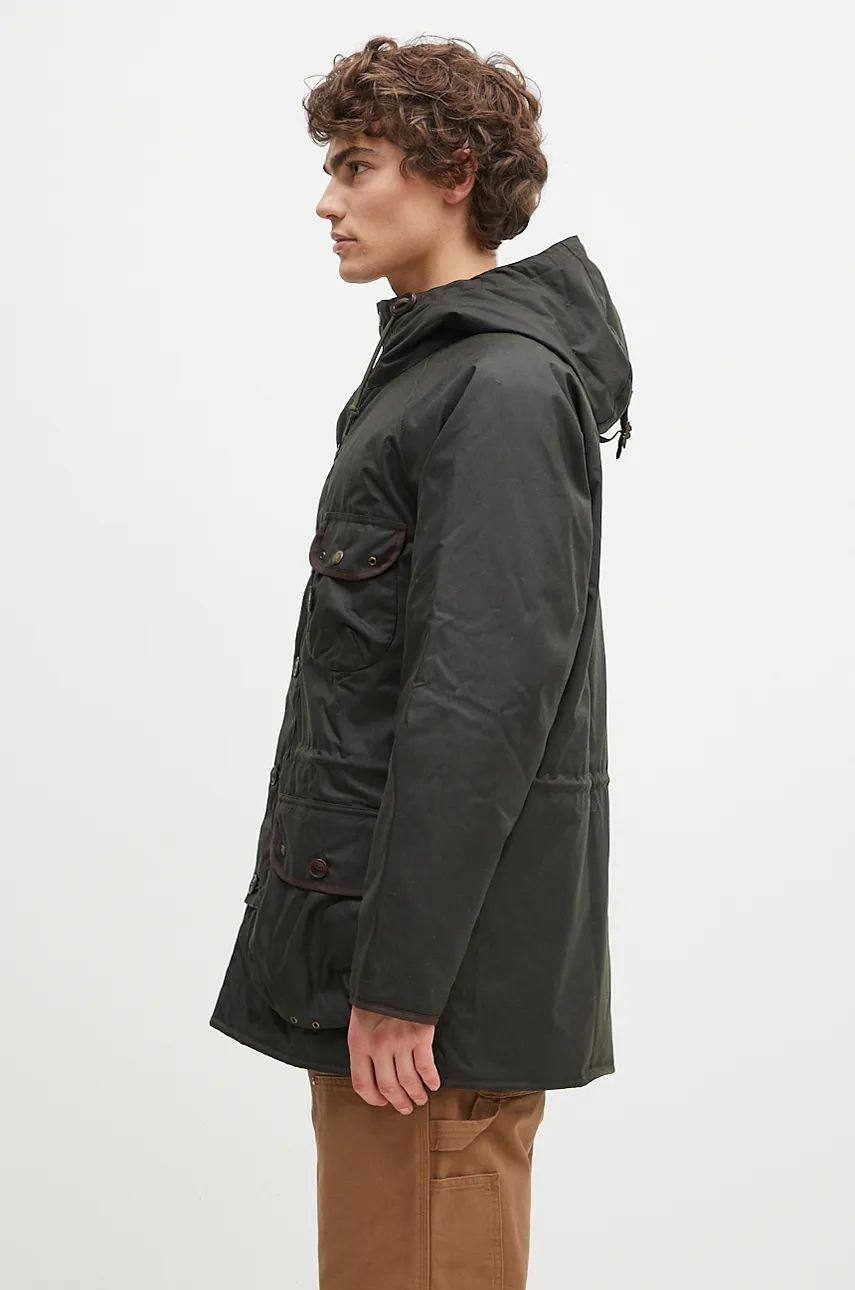 Parka Barbour Parka Field Wax Zelené | MWX2349, 1