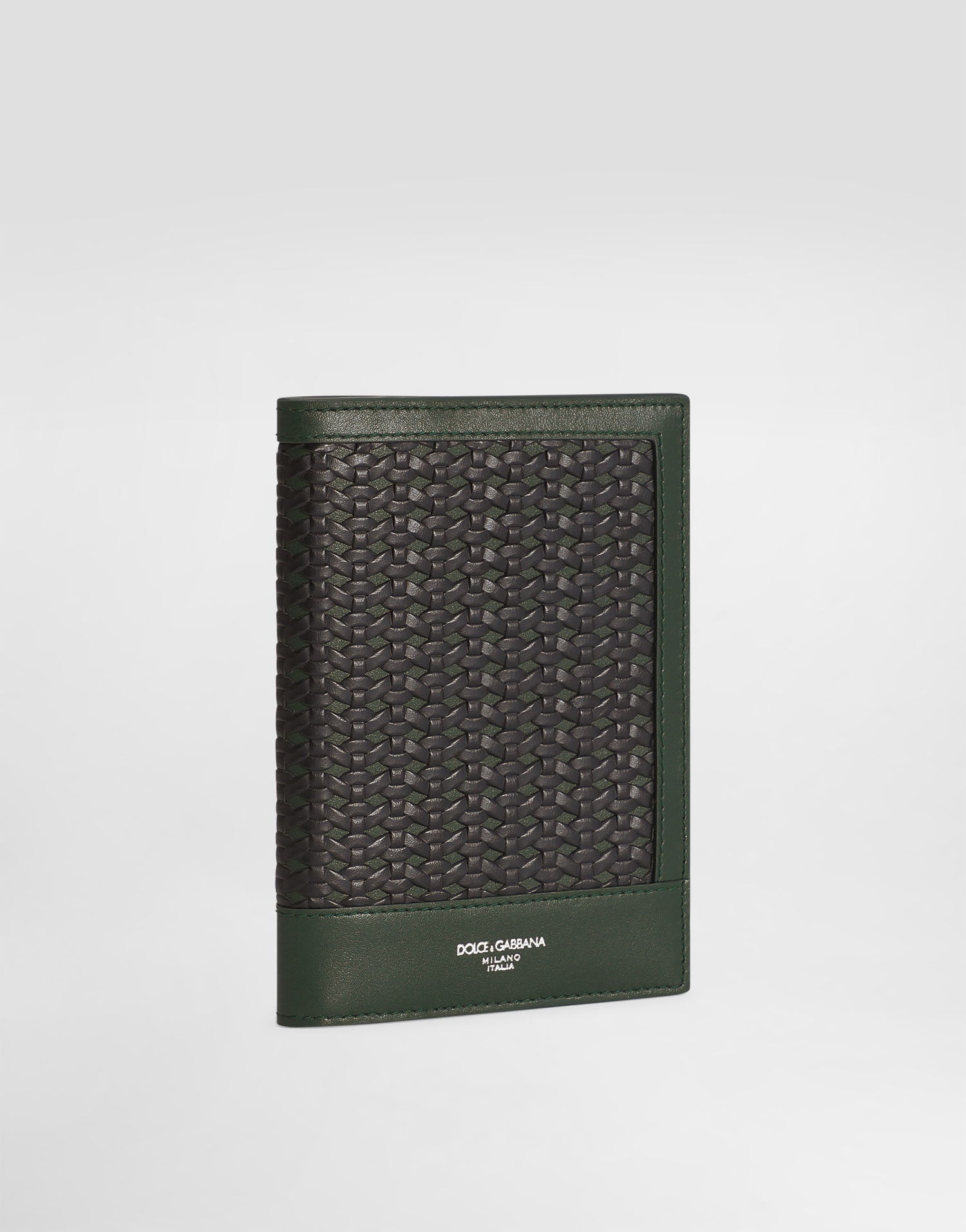 Peňaženka Dolce & Gabbana Dolce & Gabbana Woven Leather Passport Case Zelené | BP2215AN41989868, 1