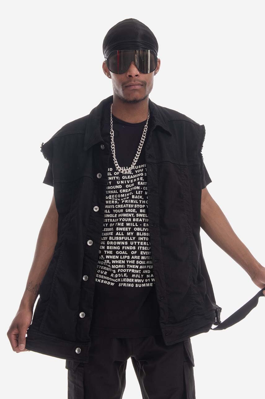 Vesta Rick Owens DRKSHDW Vest Čierna | DU01C6762.SDO.BLACK, 0