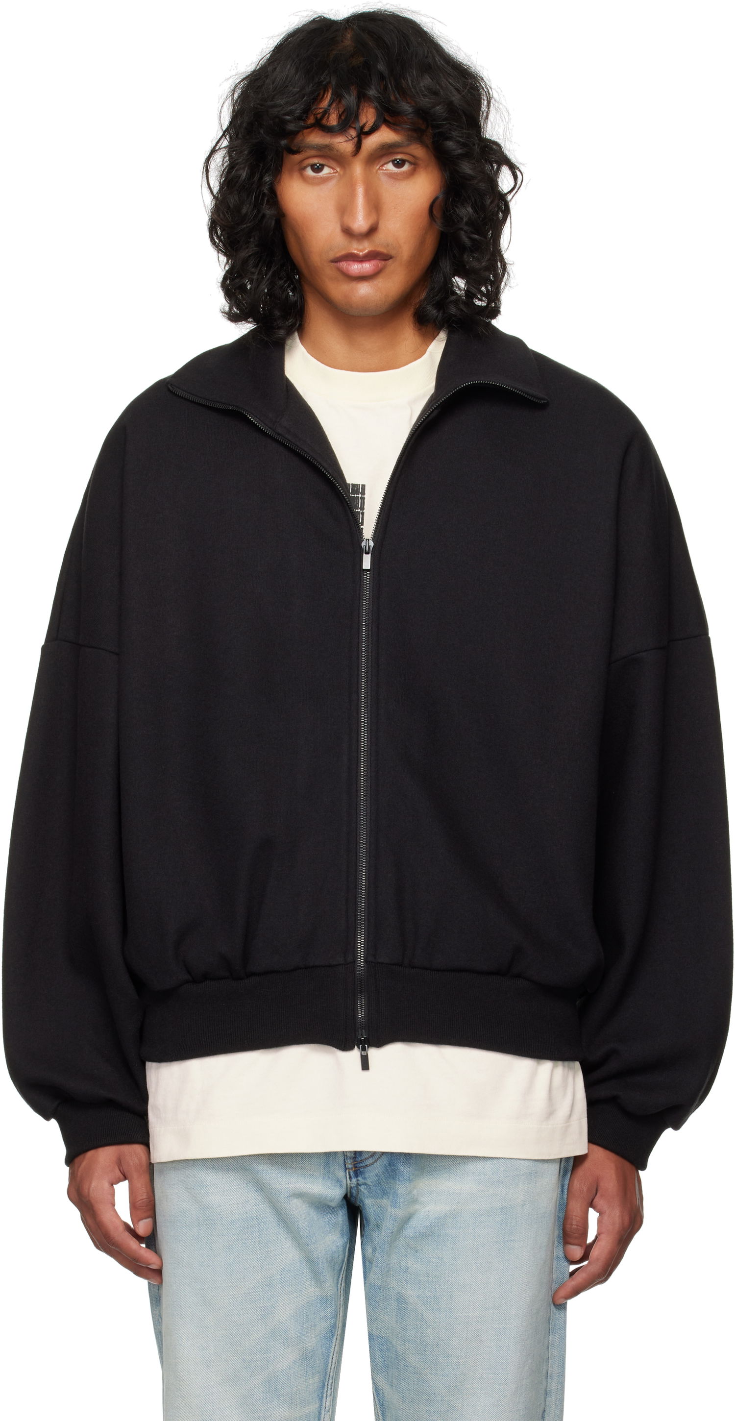 Bomber bunda Fear of God Cotton Wool High Neck Jacket Čierna | FG24FW30-025CWT, 0