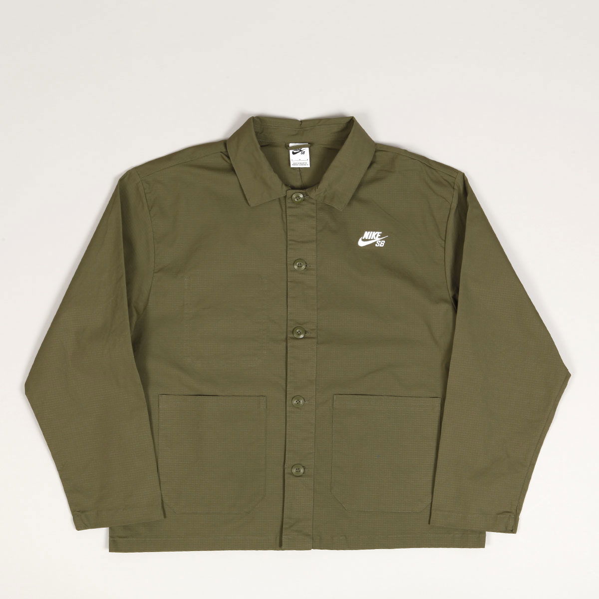 Agnostic Icon Coach Jacket Olive White