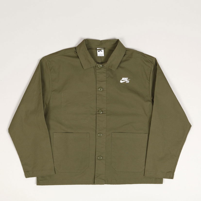 Bunda Nike SB Agnostic Icon Coach Jacket Olive White Zelené | FZ4081-222