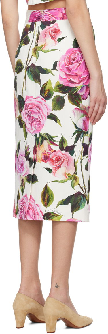 Sukňa Dolce & Gabbana Dolce&Gabbana Rose Printed Pencil Midi Skirt Rôznofarebný | F4CVPT FSRQJ, 2