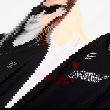 Mikina Off-White Sporty Crop Polo Sweatshirt Čierna | OWBA07BF25FLE0011026, 1