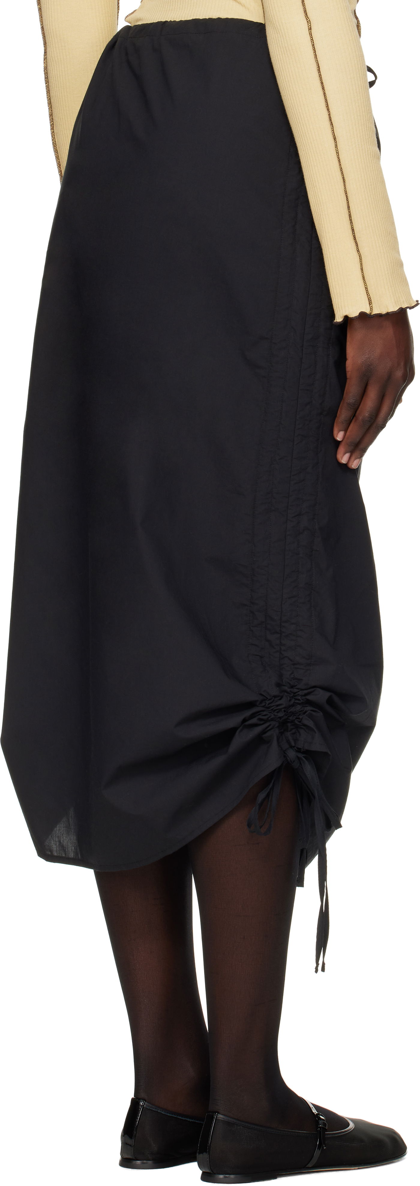 Midi Skirt With Drawstring