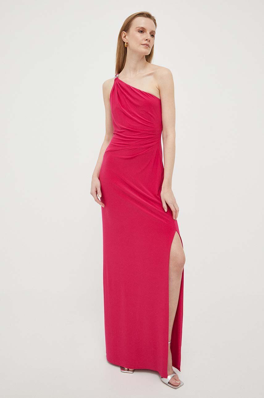 Šaty Polo by Ralph Lauren One-shoulder Dress Červená | 253751483, 0