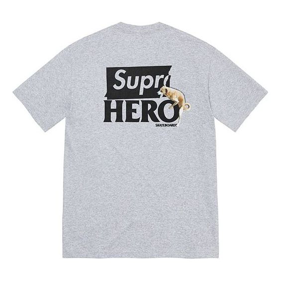 Tričko Supreme Antihero Dog Round Neck Short Sleeve T-Shirt Šedá | SUP-SS22-900, 0