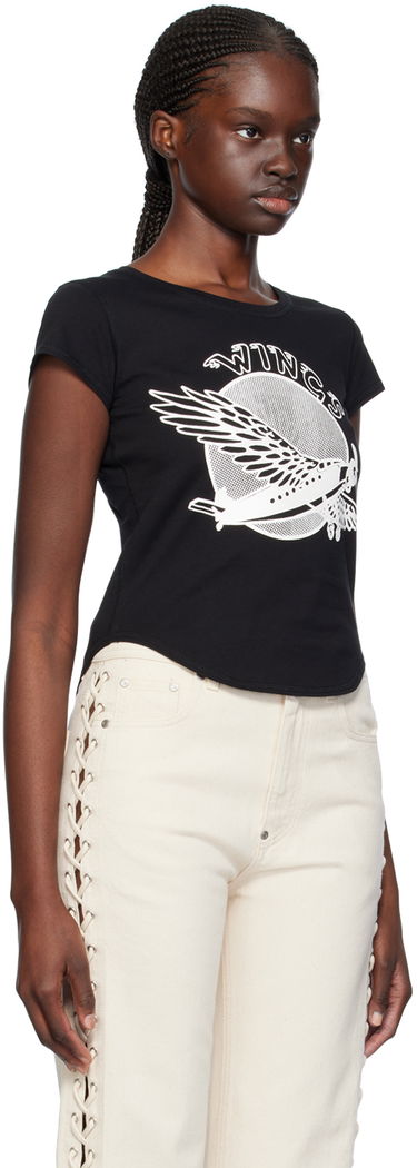Tričko Stella McCartney 'Wings' Graphic T-Shirt Čierna | 6J02843SPZ12, 1