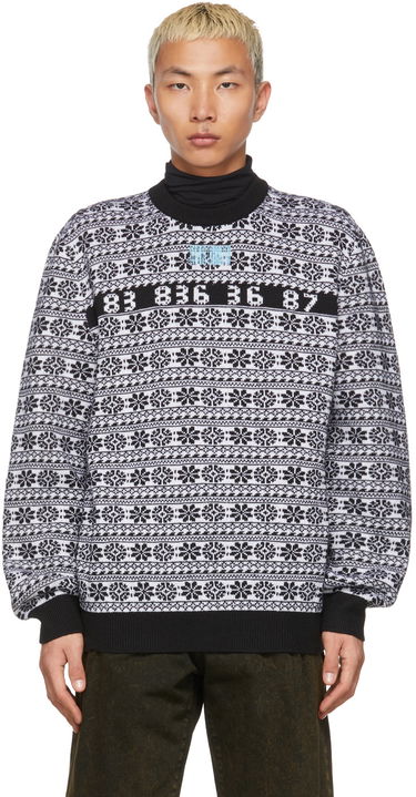 Sveter VETEMENTS Number Nordic Sweater Biela | VL12KN140B, 0