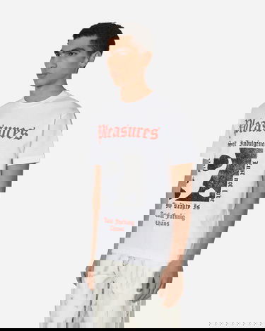 Tričko Pleasures Reality T-Shirt Biela | P22W062 WHITE, 4