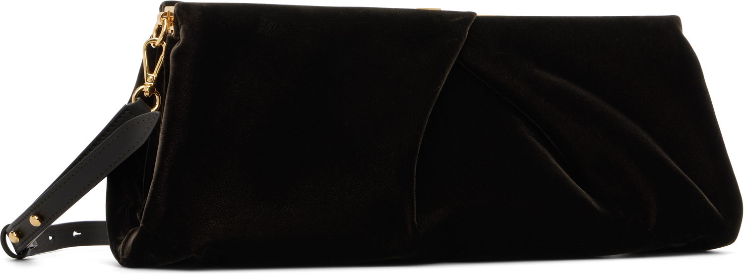 Kabelka Dries Van Noten Dries Van Noten Velvet Clutch Čierna | 252-011518-653, 1