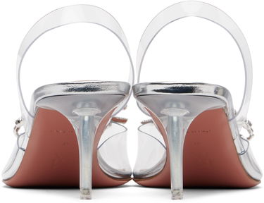 Tenisky a topánky Amina Muaddi Rosie Glass Slingback Pumps Biela | ROSIE GLASS SLING 60 CL PVC, 1