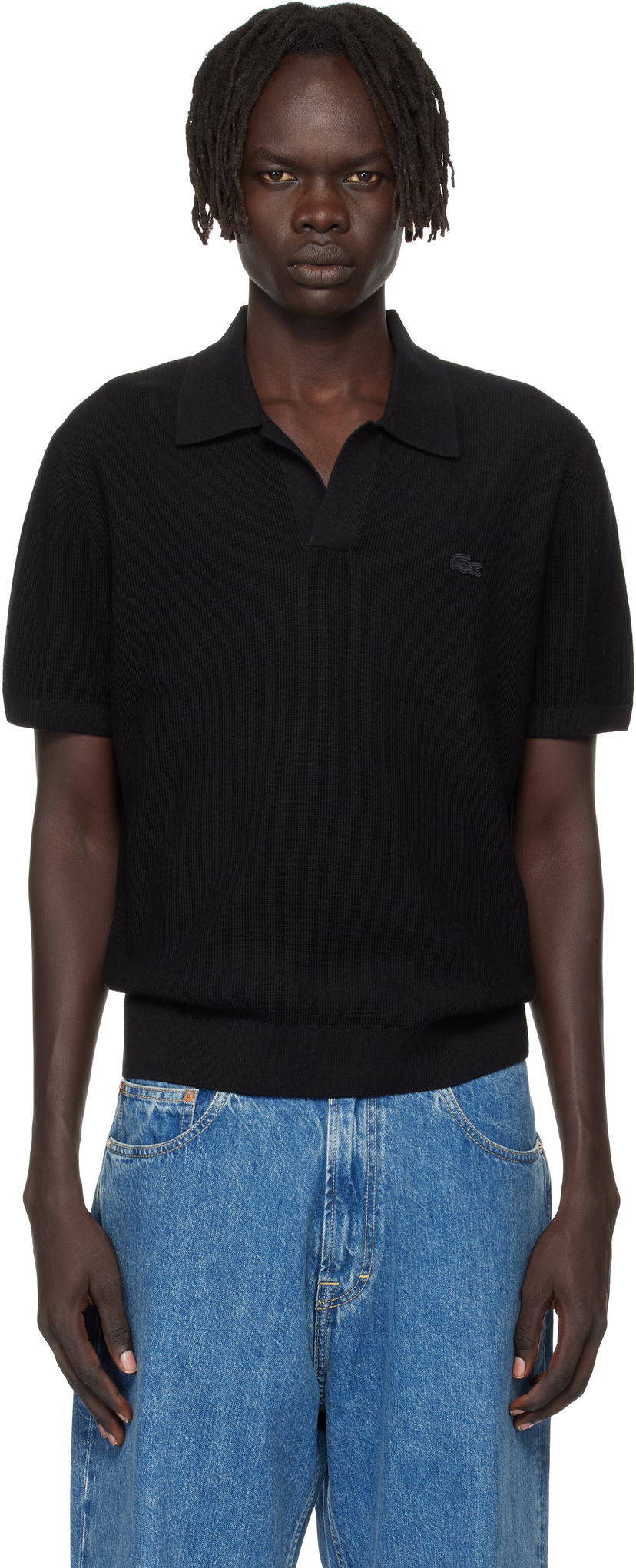 Polo tričko Lacoste Lacoste Open Collar Polo Čierna | AH5186_031