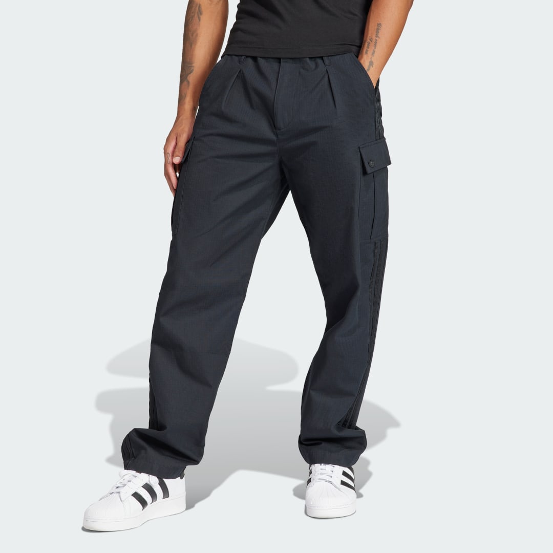Cargo nohavice adidas Originals Premium Essentials+ Cargo Pants Čierna | IR7737, 0