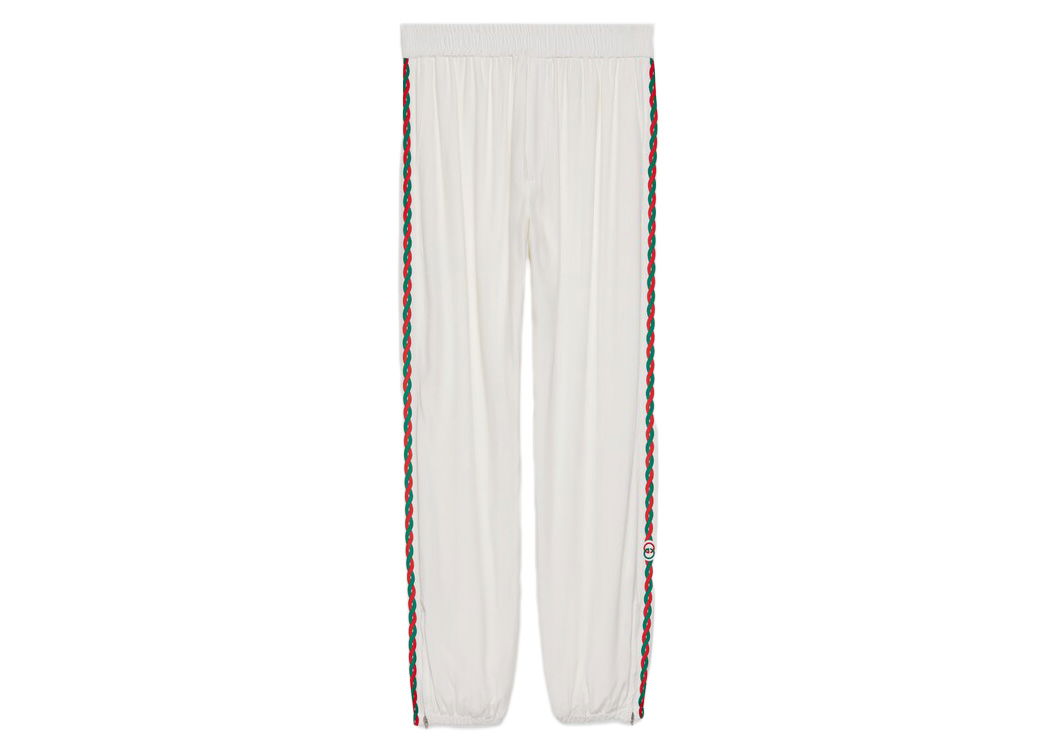 Tepláky Gucci Interlocking G Embroidery Track Pants White Biela | 690472 Z8AXZ 9743, 0