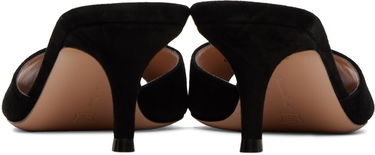 Tenisky a topánky Gianvito Rossi Pointed Suede Heeled Mules Čierna | G15110.55RIC.CAM, 1