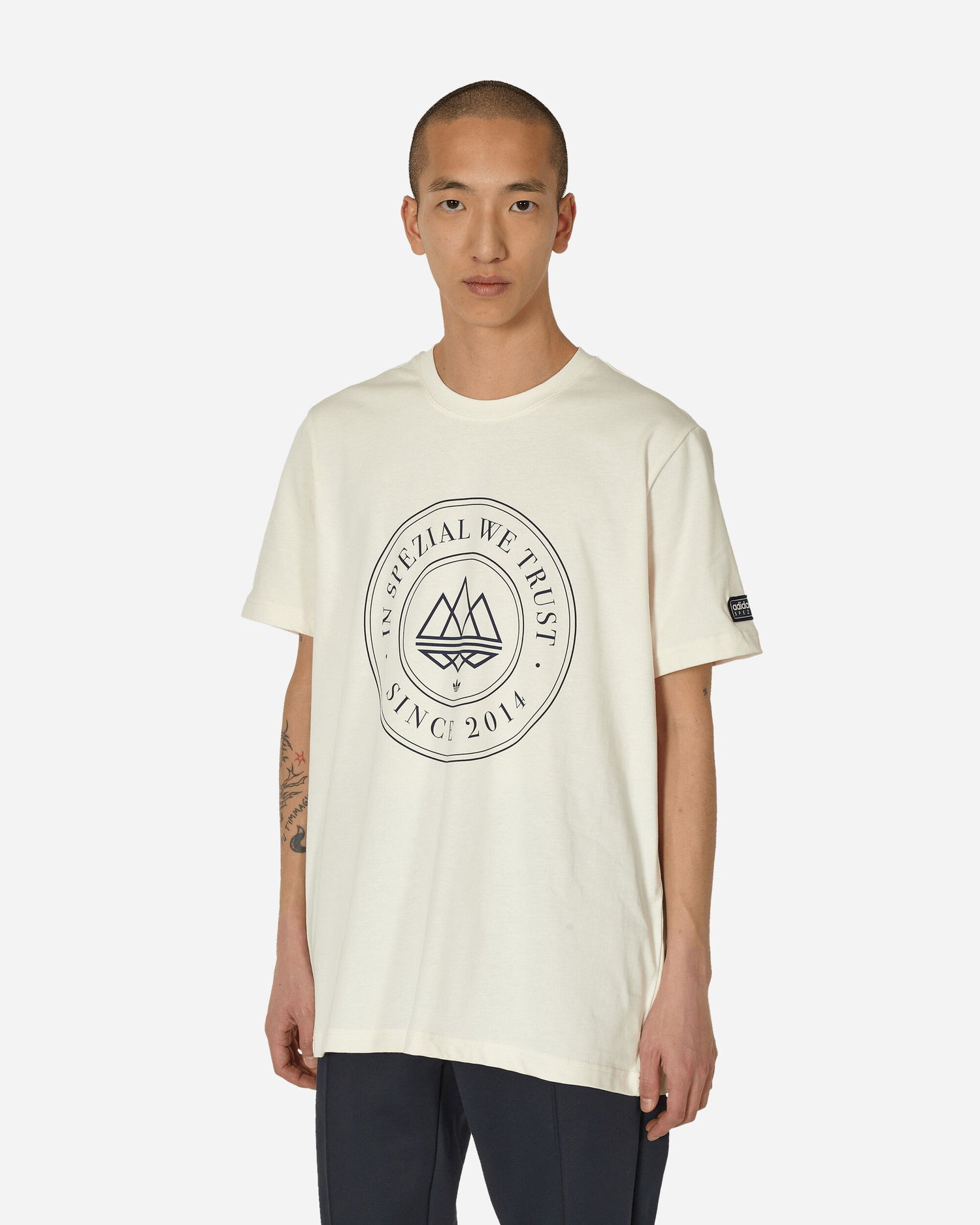 Tričko adidas Originals SPZL Mod Trefoil 10 T-Shirt Chalk White Béžová | IT4263 001, 0