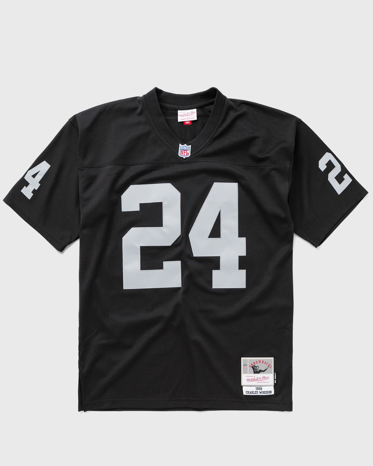 Dres Mitchell & Ness NFL LEGACY JERSEY LAS VEGAS RAIDERS 1998 CHARLES WOODSON #24 Čierna | LGJYCP18150-ORABLCK98CWO, 0