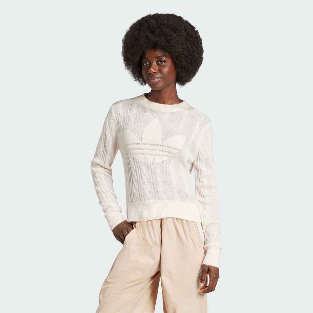 Mikina adidas Performance Trefoil Béžová | JN3022, 0
