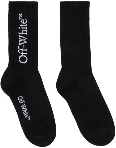 Ponožky Off-White Off-White Mid Calf Socks with Logo Čierna | OMRA085C99KNI0011001, 0