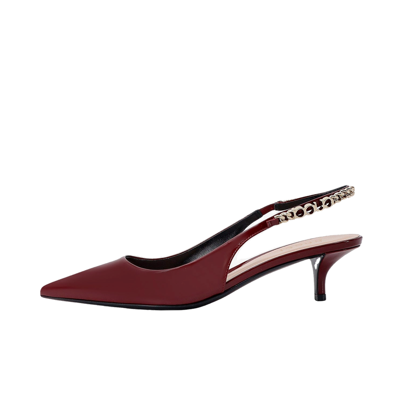 Tenisky a topánky Gucci Chain Slingbacks Vínová | 782832BNC806207