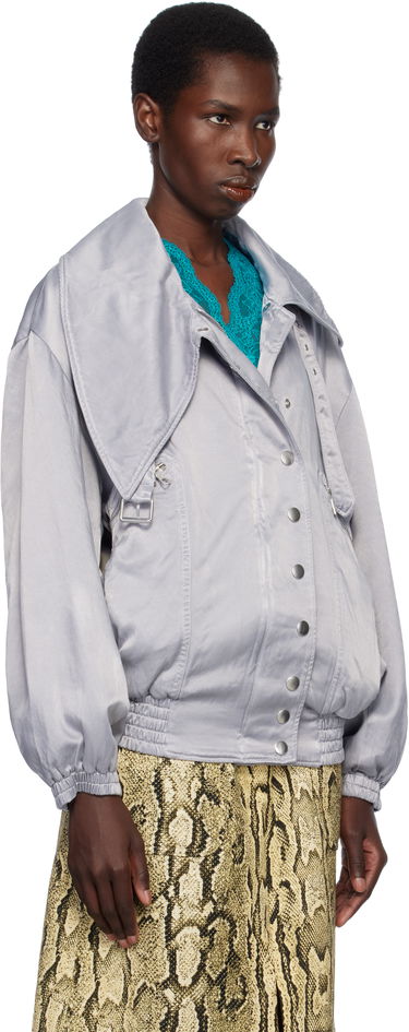 Bomber bunda Dries Van Noten Dries Van Noten Twill Bomber Jacket Šedá | 251-010505-1426, 1
