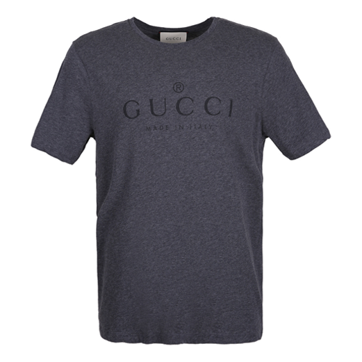 Tričko Gucci Logo Cotton T-Shirt Šedá | 441685-X3A80-1200
