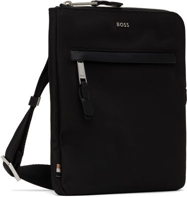 Taška cez rameno BOSS BOSS Canvas Messenger Bag Čierna | 50529082, 1