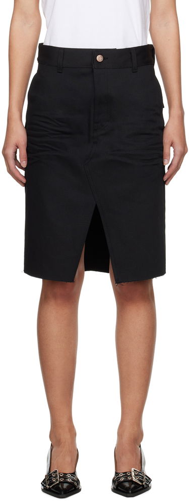 Sukňa We11done We11done Raw Edge Midi Skirt Čierna | WD-DS0-24-303-W-BK, 0
