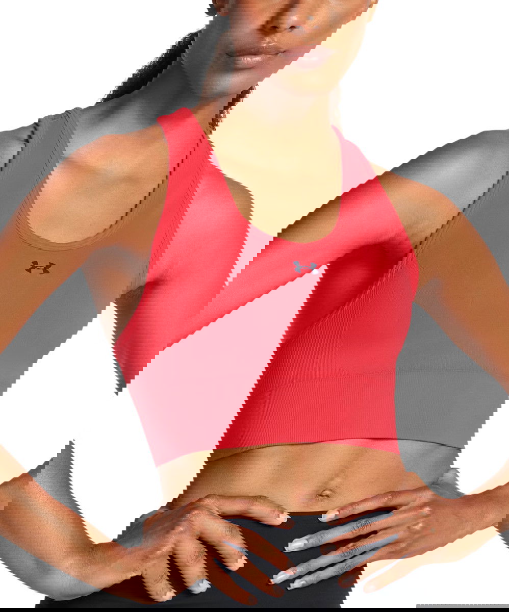 Podprsenka Under Armour Seamless Mid Bra Červená | 1384419-713, 0