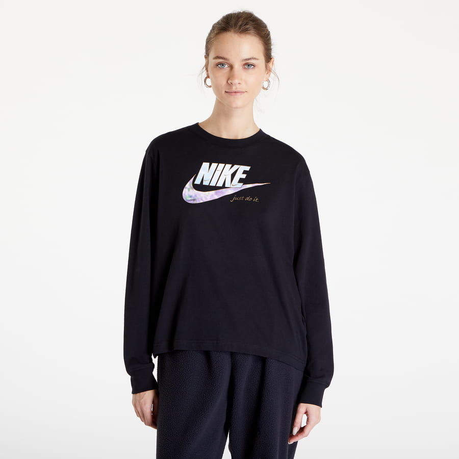 Tričko Nike Long-Sleeve W Čierna | DV9945-010, 0