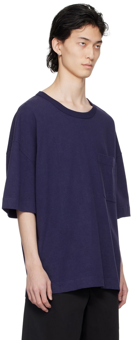 Tričko LEMAIRE Boxy Pocket T-Shirt Modrá | TO1165 LJ1010, 1