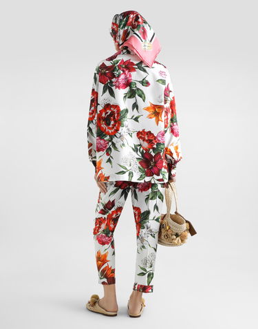 Nohavice Dolce & Gabbana Dolce & Gabbana Floral Print Poplin Trousers Rôznofarebný | FTDC3THS5TQHA5PB, 2