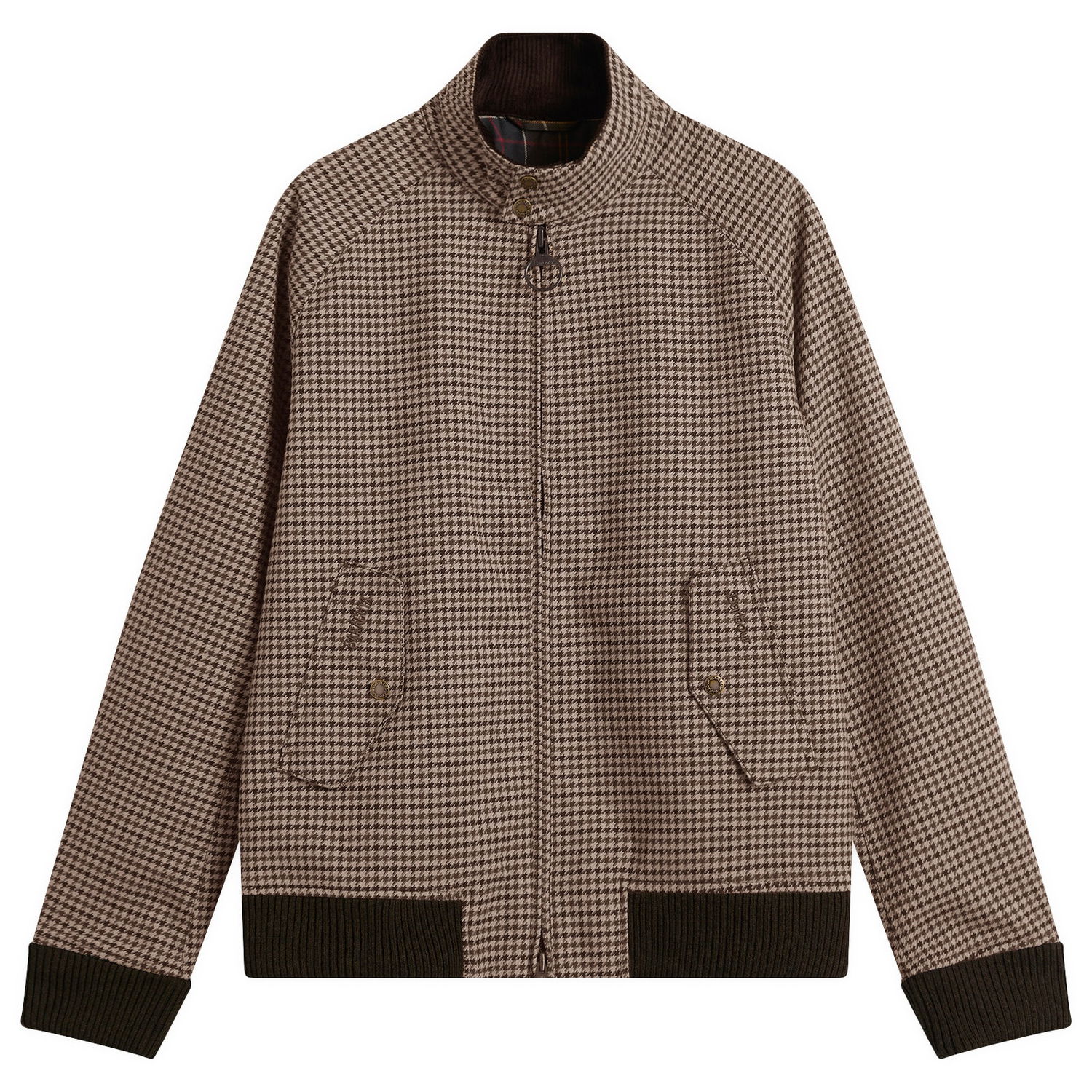 Bomber bunda Barbour x Baracuta Porton Showerproof Houndstooth Jacket Hnedá | MSP0152BE51, 1