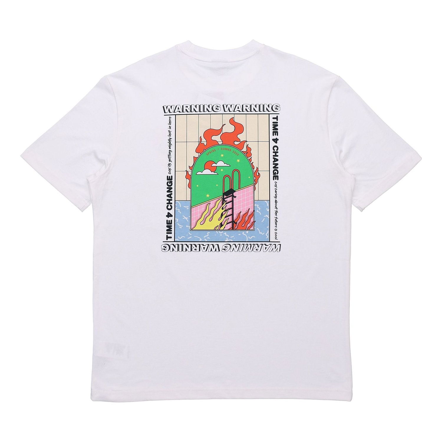Tričko Puma Back Pattern Printing Short Sleeve T-Shirt Biela | 597337-02, 0