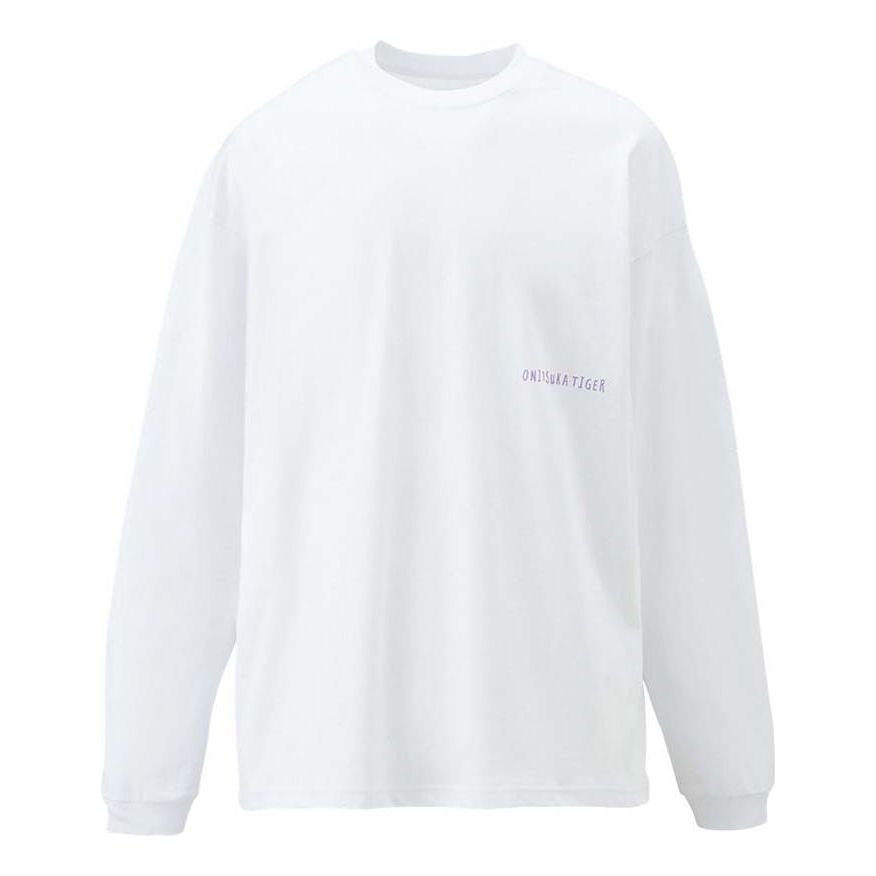 Tričko Onitsuka Tiger Graphic Long Sleeve T-Shirt Biela | 2183B163-100, 0