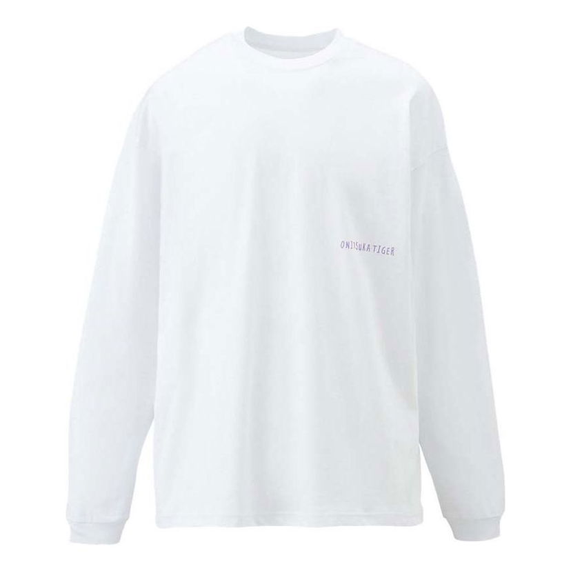 Tričko Onitsuka Tiger Graphic Long Sleeve T-Shirt Biela | 2183B163-100