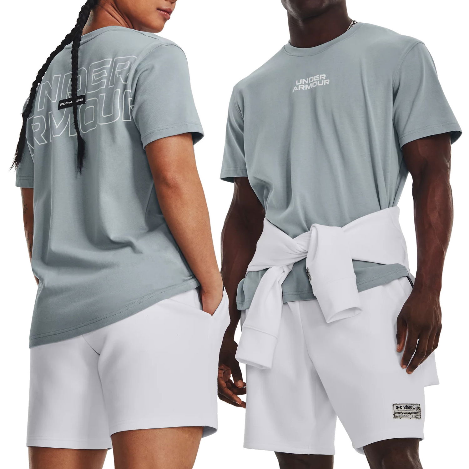 Tričko Under Armour OUTLINE HEAVYWEIGHT TEE Šedá | 1379109-465, 0